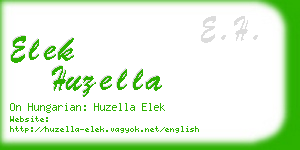 elek huzella business card